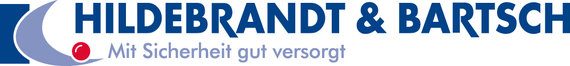 Hildebrandt & Bartsch Logo von Hildebrandt & Bartsch mit blauem und rotem Designelement.